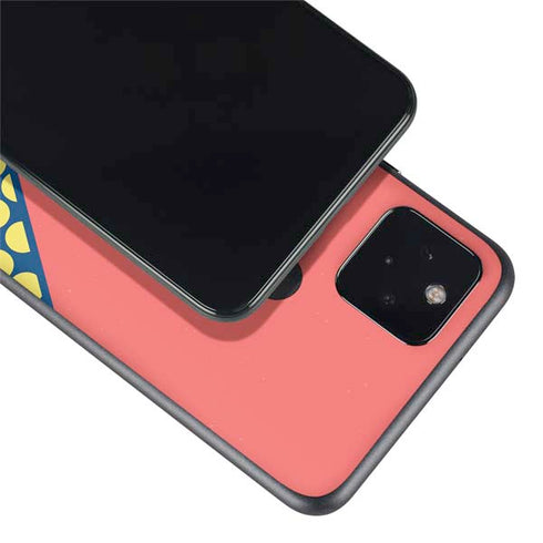 Coral Diagonal Split Google Pixel 5a Skin